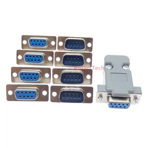 DB9 Female Male PCB Mount serial port Connector Solder Type D-Sub RS232 COM CONNECTORS 9pin socket 9p Adapter FOR PCB