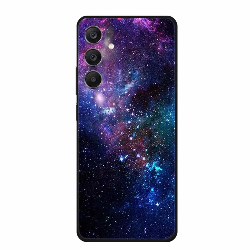 Чехол для Samsung Galaxy M55 5G модные фотографии черный силиконовый мягкий чехол