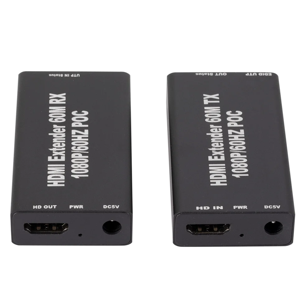 60 м HDMI-совместимый удлинитель через IP Сетевой 1080P HDMI передатчик RJ45 CAT5e CAT6 LAN как