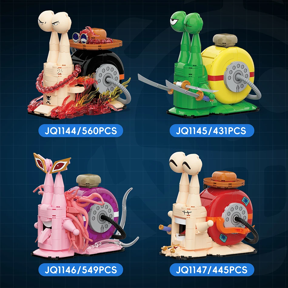 Конструктор Kawaii Animal Snail Telephone Den Den Mushi: Креативные аниме-блоки для сборки телефонной трубки-улитки, игрушки для детей, подарки (art.: 3920da672c2fd) - 3920da672c2fd
