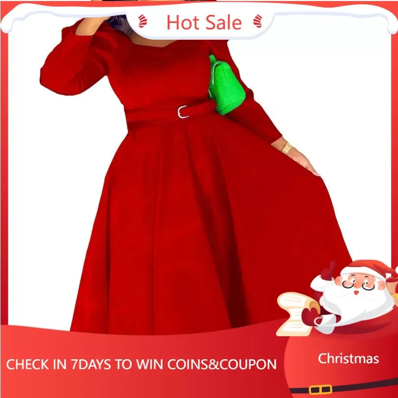 Синие красные зеленые африканские платья из полиэстера для женщин летние