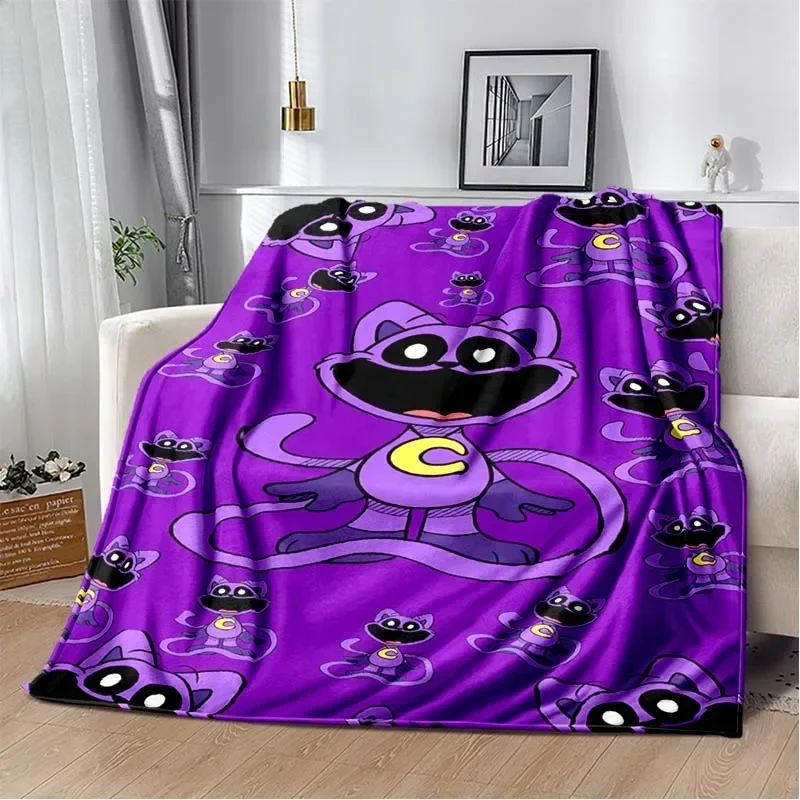 Мягкое Уютное Детское Одеяло С 3D Cat Dream Современный Стиль Полиэстер Коралловый