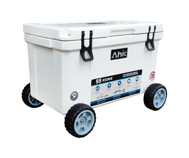 

Camping Plastic OEM Ice Chest Cooler Box with Wheels 60L