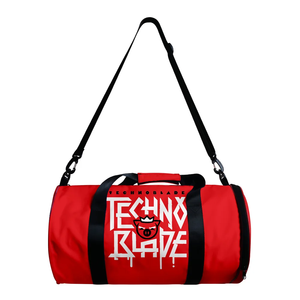 

Популярная молодежная сумка-Кроссбоди Technoblade 3D в форме бочонка, спортивные сумки для улицы, сумка для спортзала и йоги, вместительные дорожные сумки