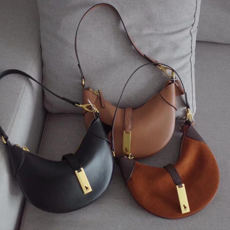

New Designer Deformable Women's Semi-Circular Underarm Handbag Tote Handbag Shoulder Crossbody