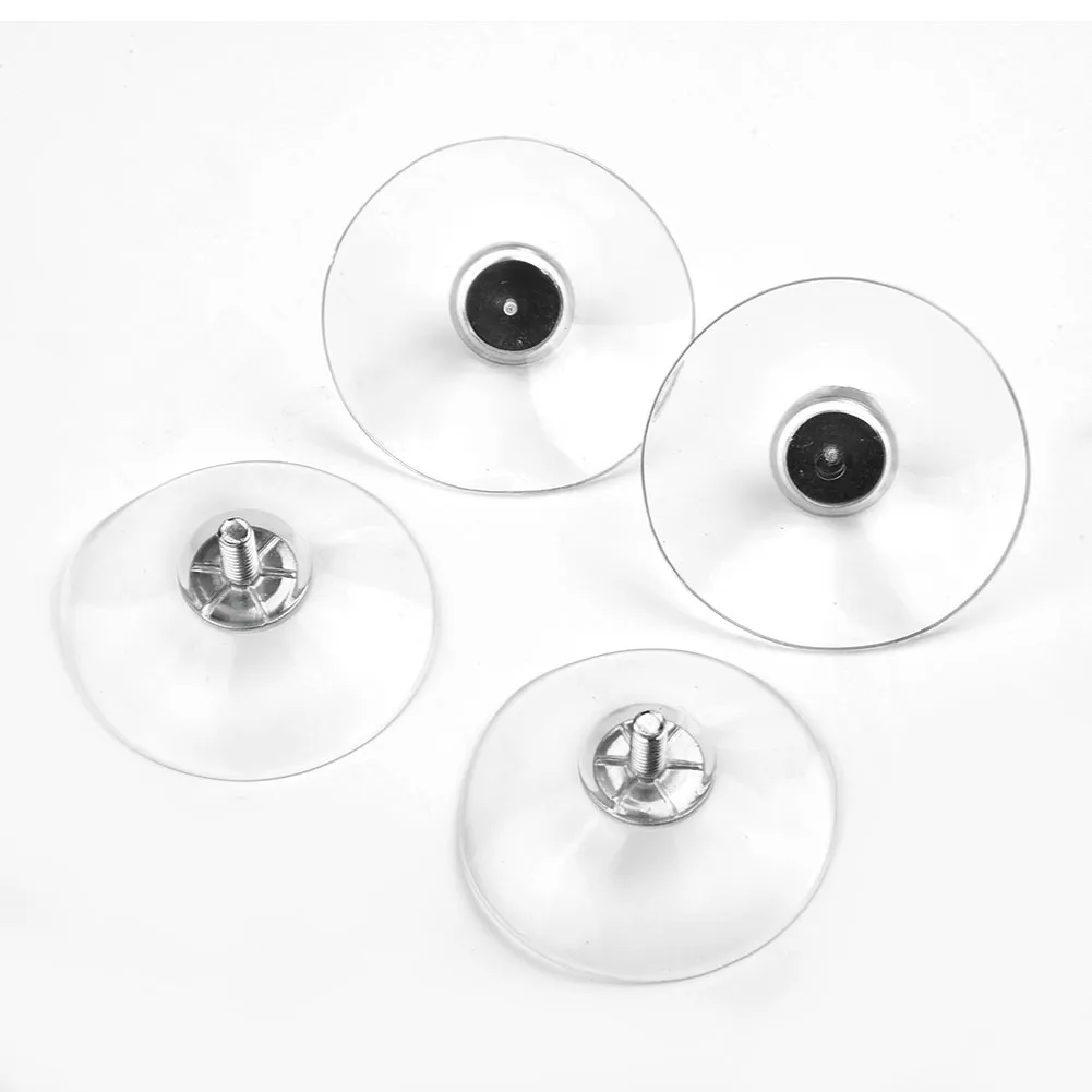 

10pcs 41mm Durable Sucker Cup Suction Hook With Knurled Nut Clear Window Glass Table Tops Daily Hanging Storage Tools