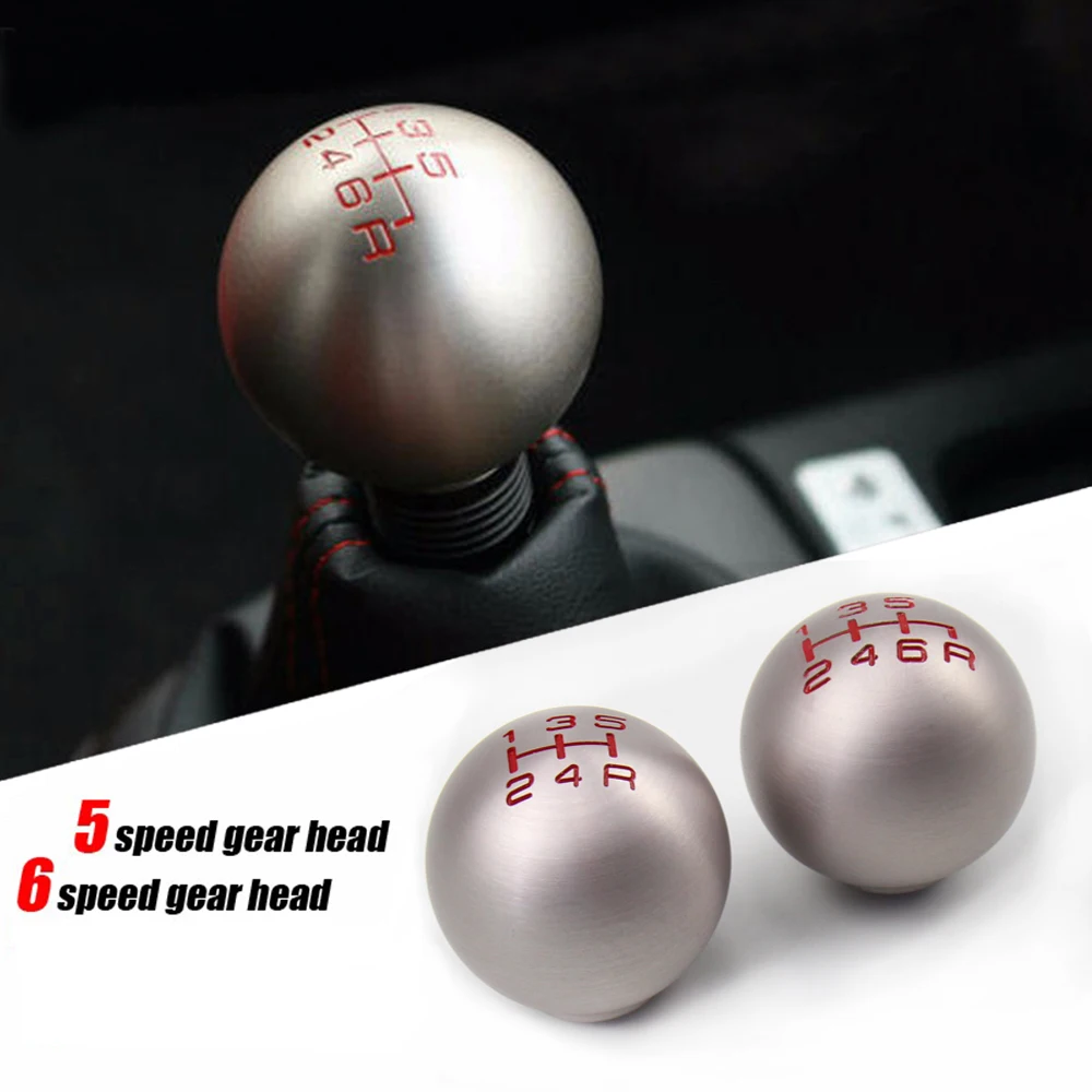 Type R FD2 M10X1.5 Round 5/6 Speed Aluminum Gear Shift Knob for Honad Civic Fit