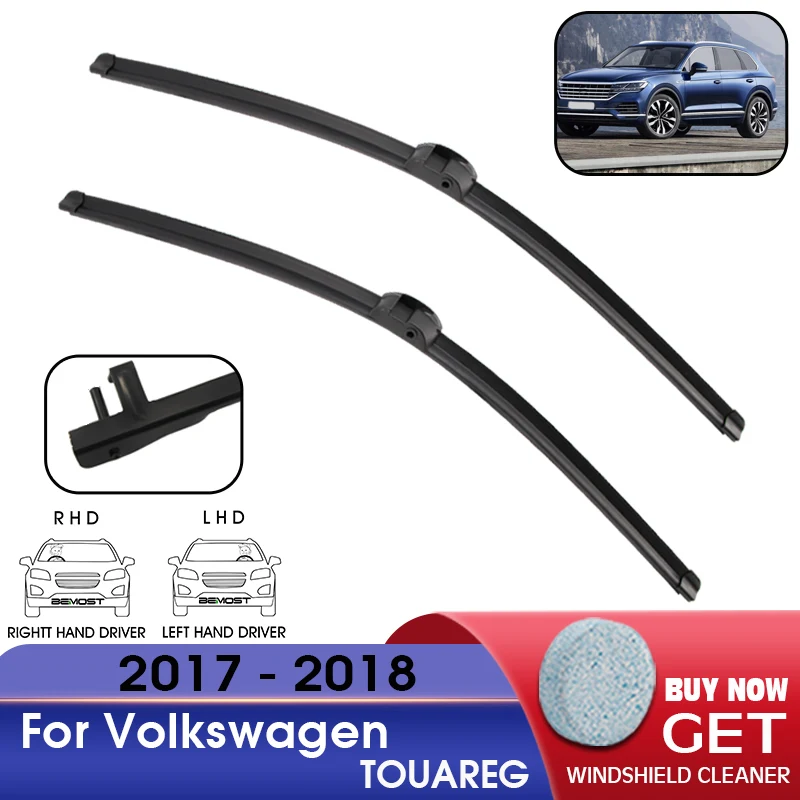 

Щетка стеклоочистителя для лобового стекла автомобиля, резиновые Сменные стеклоочистители для Volkswagen TOUAREG 2017-2018 LHD / RHD 24 "+ 24" автомобильные ак...