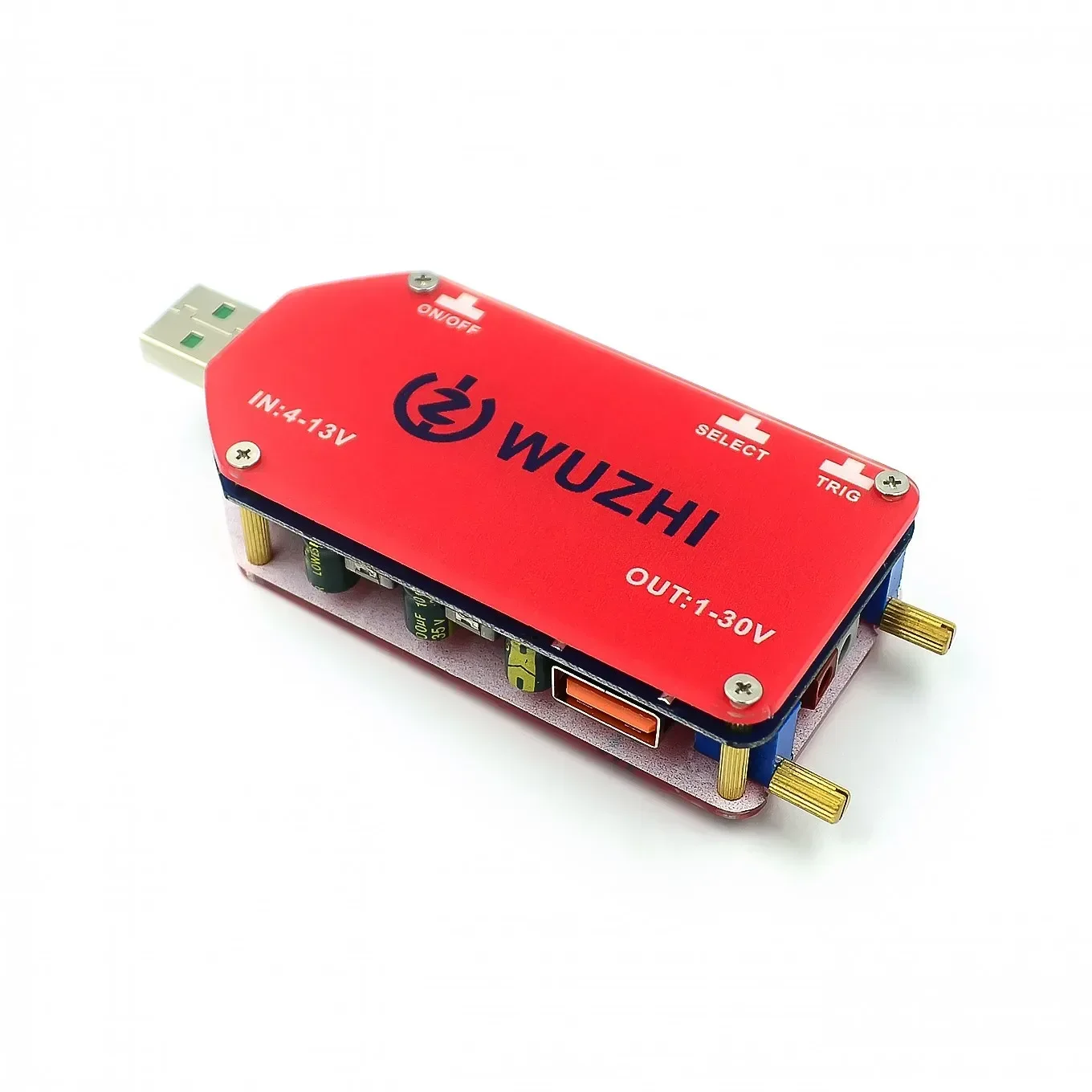 DP2 DP3A Цифровой дисплей USB регулируемый модуль питания постоянного тока 1-30 В 15 Вт QC