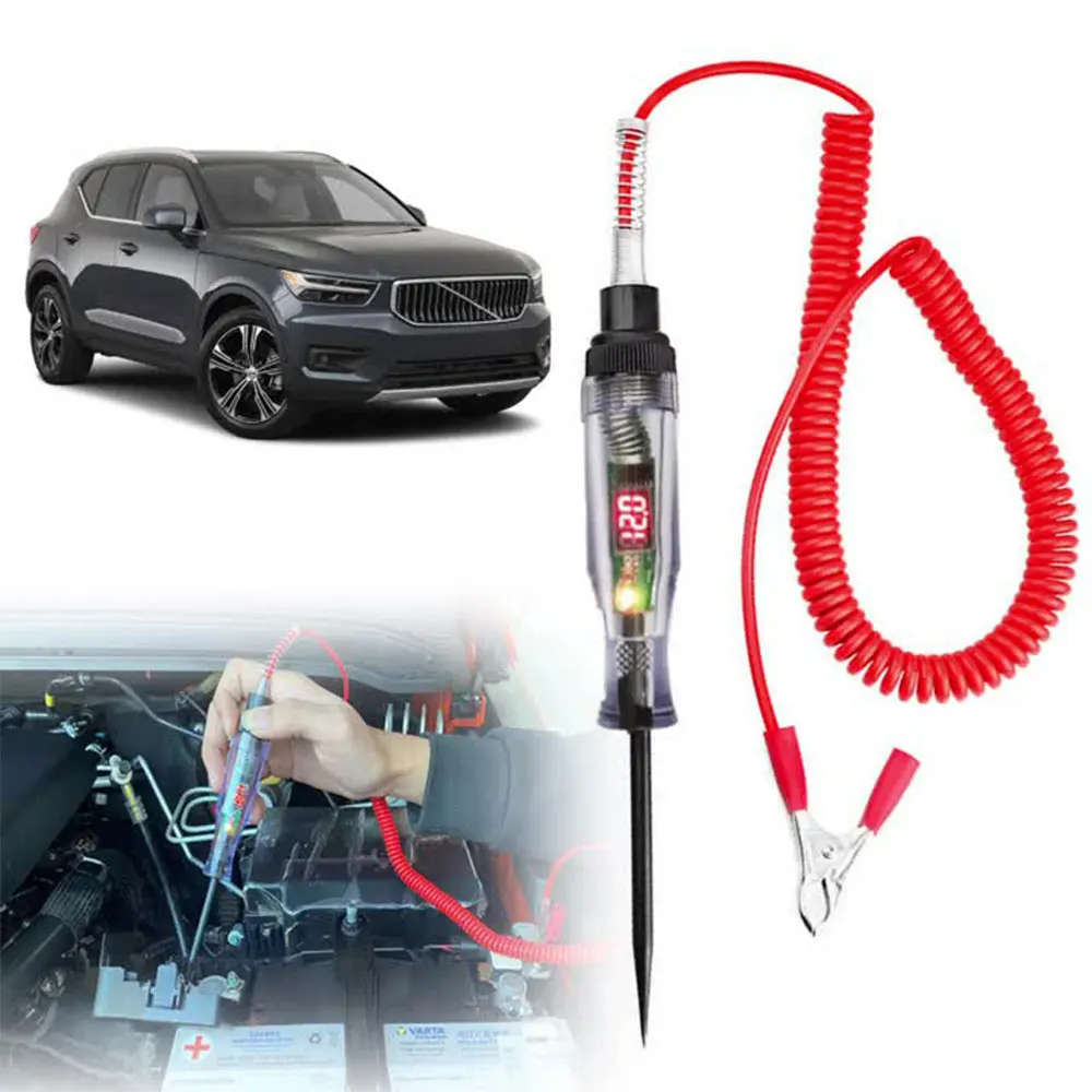 

Automotive Current Tester Probe Test Pen Auto Circuit Tester Truck DC 6V 12V 24V Auto Circuit Relay for a car 12v battery tester