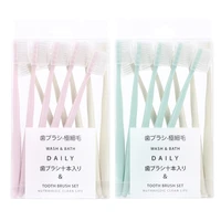 10pcset adult soft bristle toothbrush adult home soft bristle toothbrush adult small head toothbrush with sheath wholesale