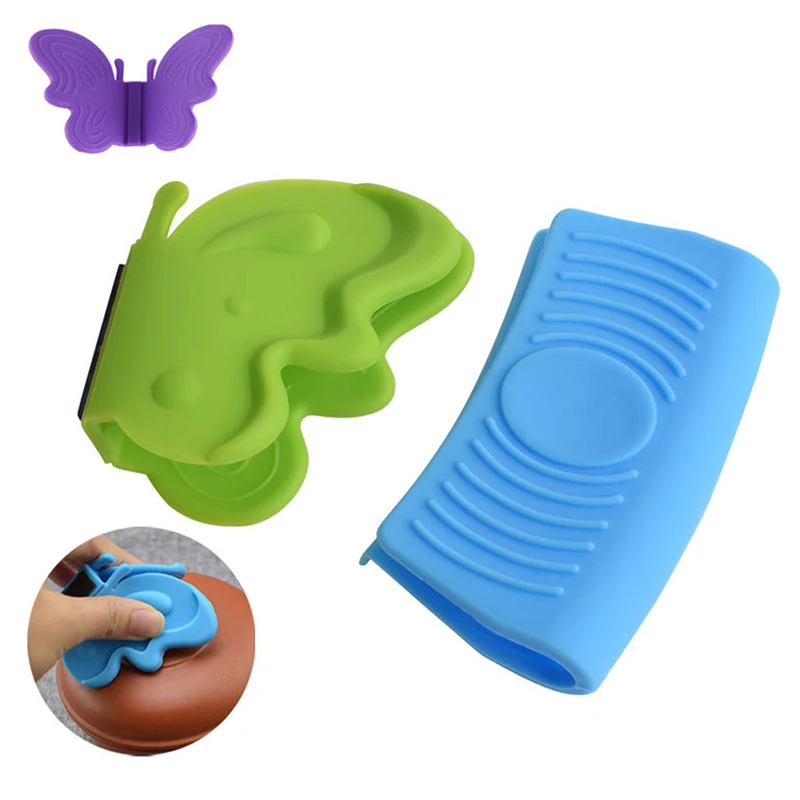 

2 Pcs Silicone Heat Insulation Oven Mitt Glove Casserole Ear Pan Holder Oven Grip Anti-scalding Silicone Pot Handle