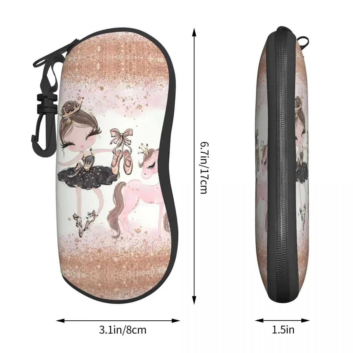 Чехол для очков в виде балерины на заказ унисекс модный чехол танцовщицы