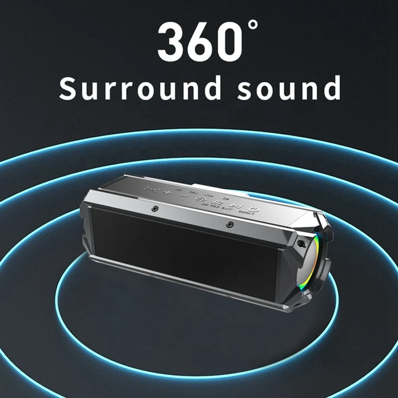 Сабвуфер высокой мощности 100 Вт Bluetooth-динамик портативный уличный беспроводной