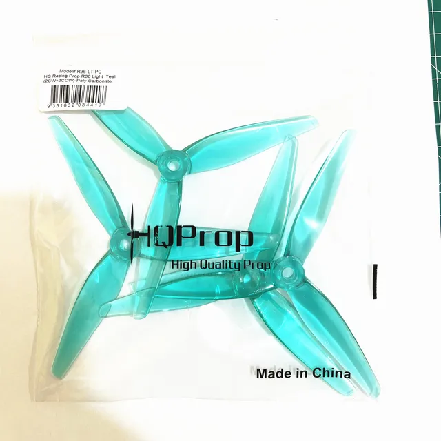 HQProp R36 5.1x3.6x3 Blue Teal PC propeller