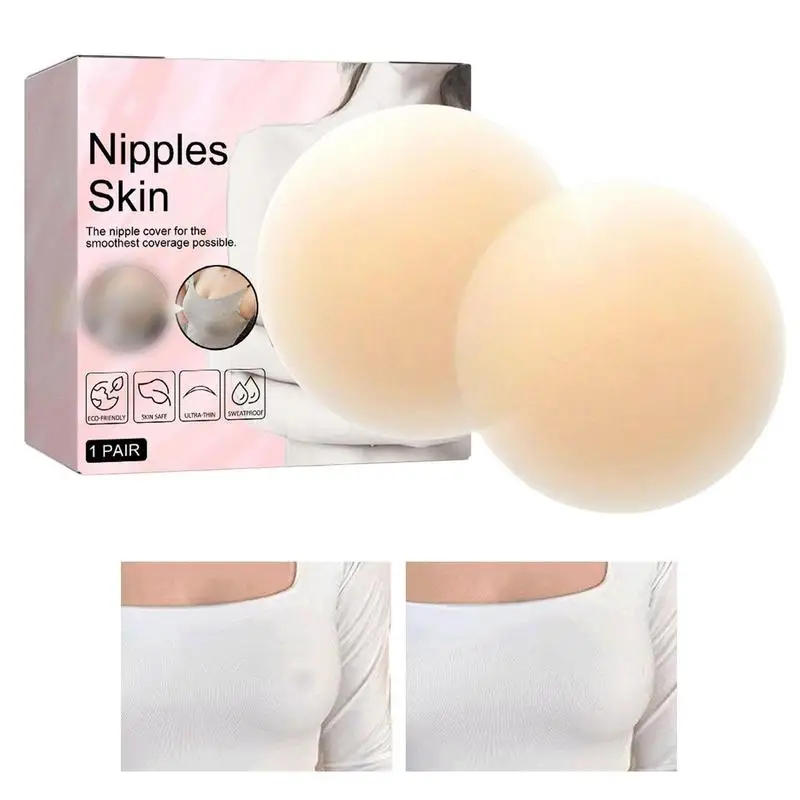 

2pcs Silicone Breast Stickers Reusable Women Breast Petals Lift Nipple Cover Anti-bump Chest Pad Lift Nipple Cover Pads