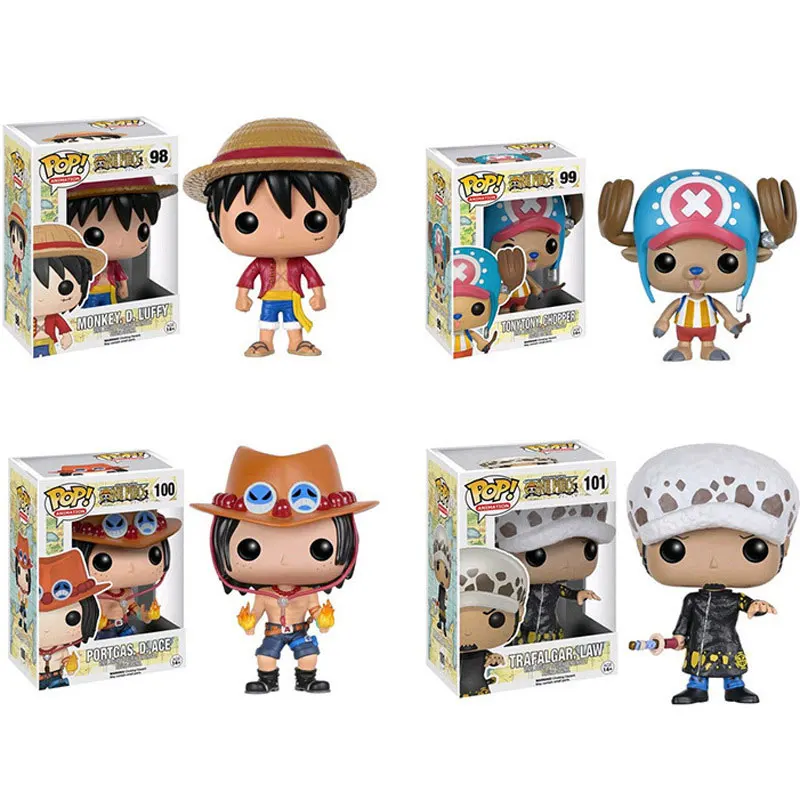 

Anime Figure One Piece Roronoa Zoro Luffy Nami Ace Q Version Kawaii Cartoon PVC Toys For Kids Collection Decoration Statue Doll