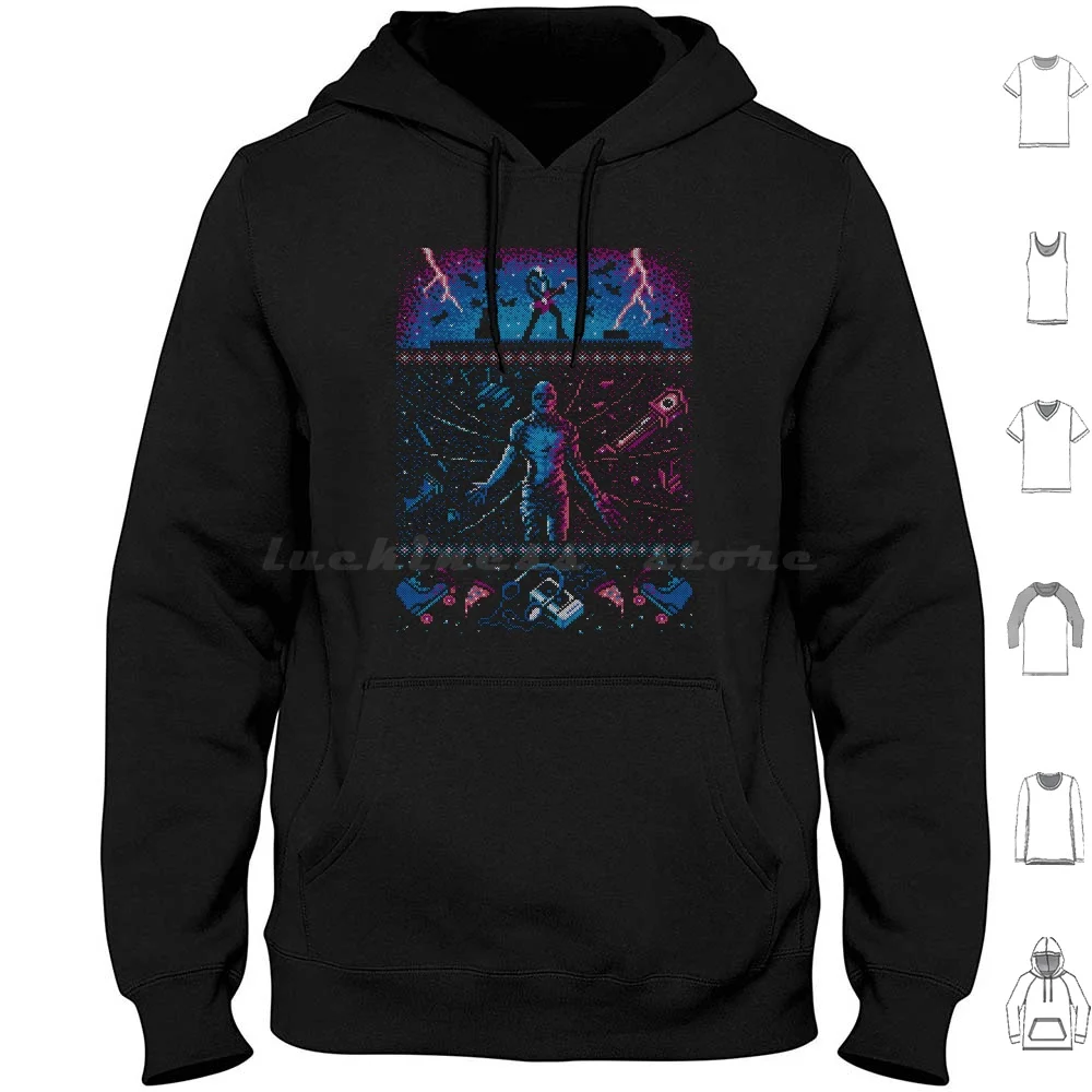 

Stranger Sweater 4 Hoodie cotton Long Sleeve Vecna Eddie Munson Season 4 Stranger Sweater Ugly Holiday Halloween Xmas
