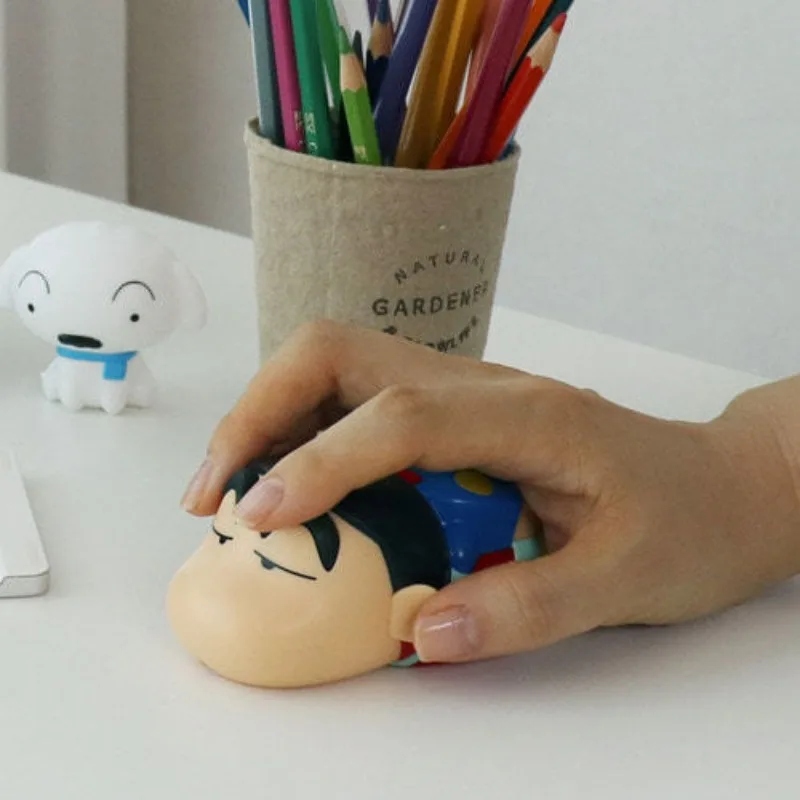 

Anime Kawaii Crayon Shinchan Bluetooth Mouse Cute Pikachu Wireless Portable Mute Mouse Girl Game Office Supplies Birthday Gift