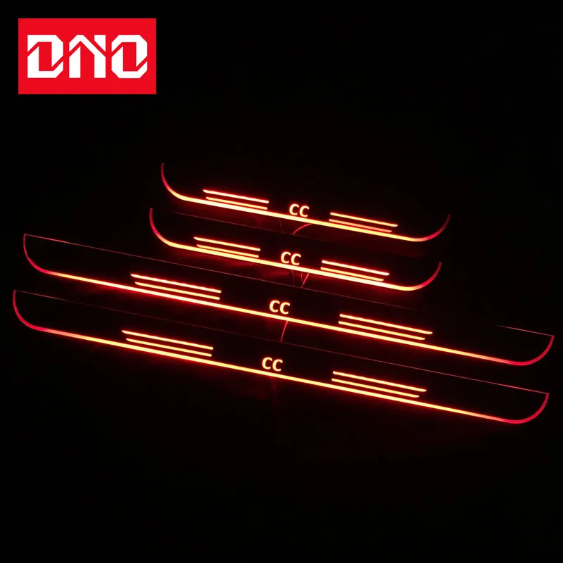 

LED Pedal Car Light For Volkswagen VW Passat CC 2009 - 2021 Door Sill Scuff Plate Pathway Dynamic Streamer Welcome Footstep Lamp