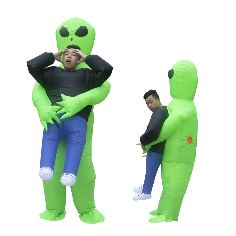 

Cross-border specially for inflatable alien costume Halloween alien ghost holding people inflatable costume performance props