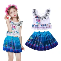 new summer swimsuit for girls new encanto%c2%a0costume for kids mirabel madrigal printed swimwear child isabela beach party dress