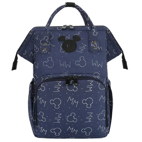 Новинка, рюкзак для подгузников Disney с Микки Маусом, роскошная брендовая модная сумка для мам, вместительная многофункциональная сумка для детских подгузников