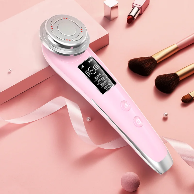 

Portable Led photon ultrasonic facial skin care beauty instrument, ems facial massage instrument home