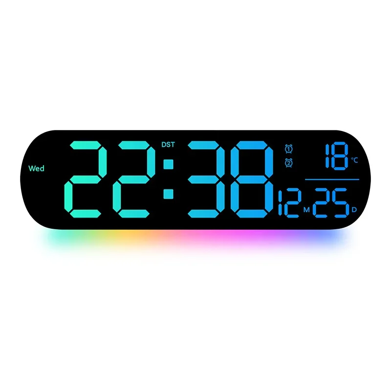

RGB Настенные часы Large Multifunctional Clock