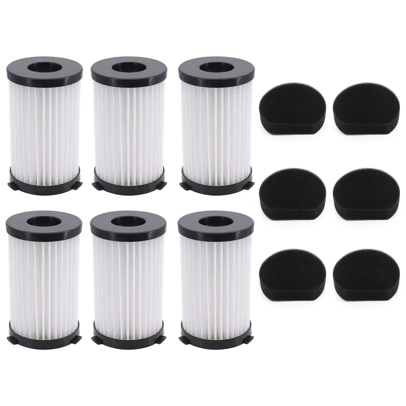 

Replacement Part Filter For Moosoo D600 D601 Vacuum Cleaner Accessories 6 HEPA Filters + 6 Sponge Filters