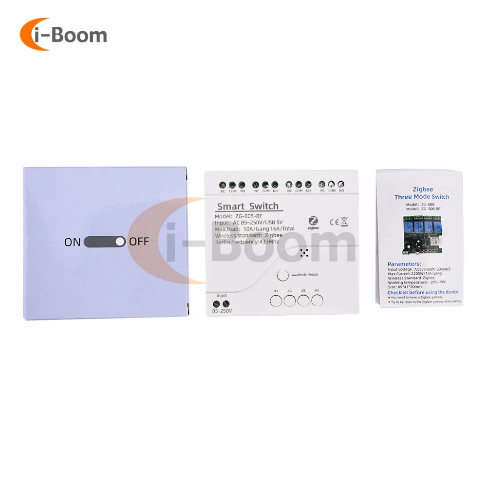 

Aideepen Tuya Smart Life Wi-Fi модуль реле 10A