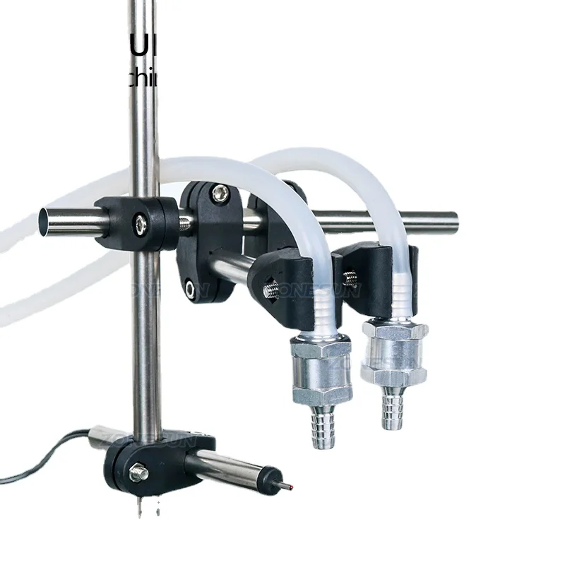 

Double Head Diaphragm Pump Semi Automatic Milk Juice Small Bottles Liquid Filling Machine