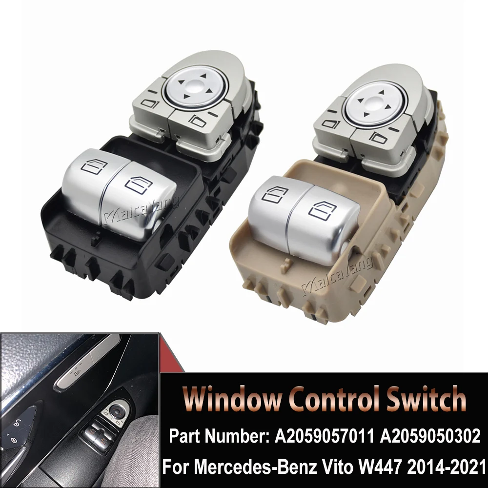 

Переключатель Стеклоподъемника для Mercedes Benz Vito W447 2014 2015 2016-2021, A2059050302 A2059057011, Стайлинг автомобиля