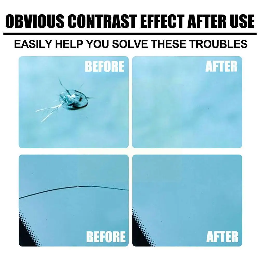 

Car Windshield Glass Repair Resin Kit Glass Repair Restore DIY Window Scratch Tools Cars Crack Glass Fillers Liquid Sealant X0Q0