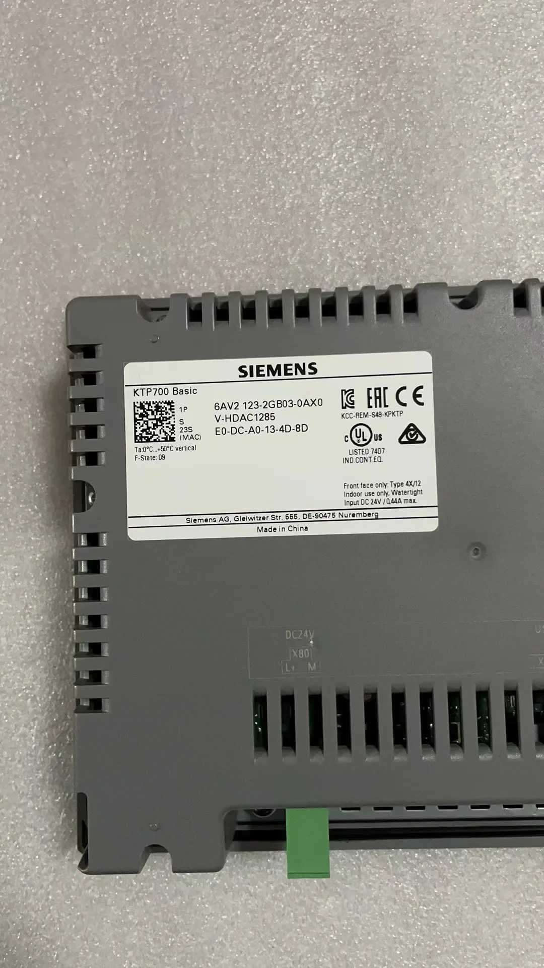 6AV2123-2GB03-0AX0 Б/У протестирована нормально SIMATIC HMI базовая панель KTP700 ключ/сенсорное