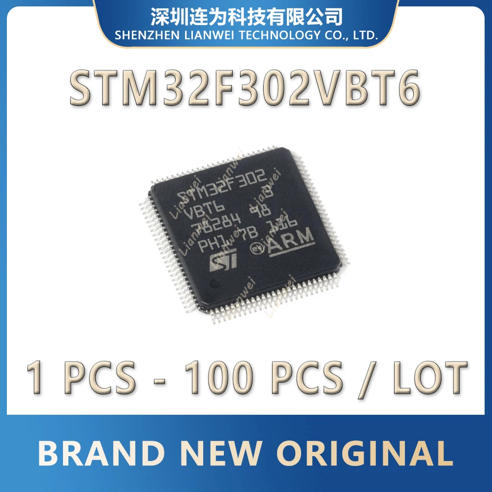 STM32F302VBT6 STM32F302VB STM32F302 STM32F STM32 STM IC MCU Chip LQFP-100