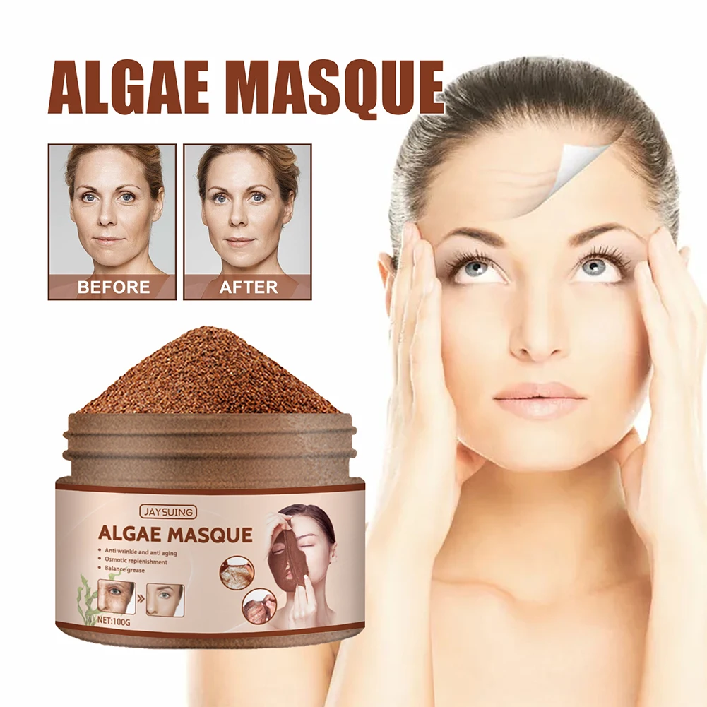 

100g Facial Cleansing Mask Oil Control Seaweed Skin Rejuvenating Washable Masks Shrink Pore Depth Replenishment Masks