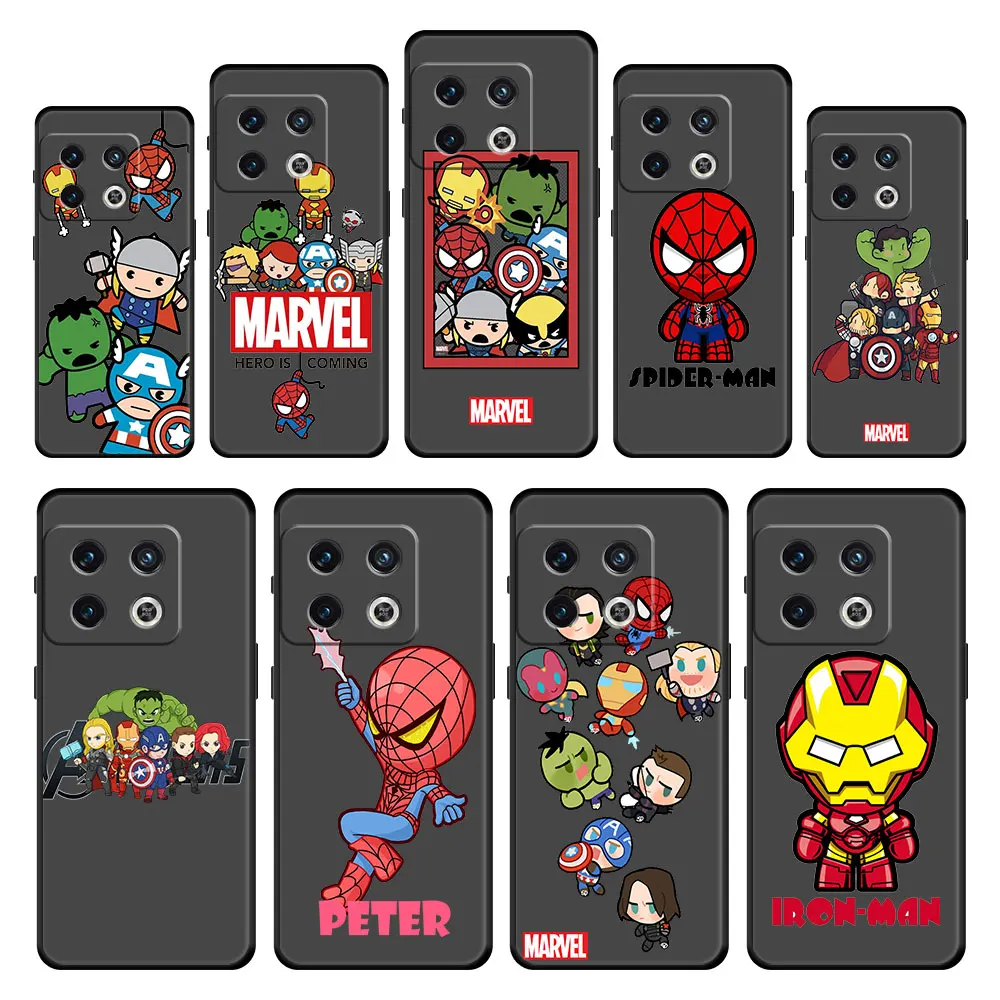 

Celular Silicone The Avengers Marvel Hero Coque Armor Case Funda for OnePlus 8T 5G 7T 8 Pro 10 Pro 9 Nord 2 5G 9R 9RT Nord CE