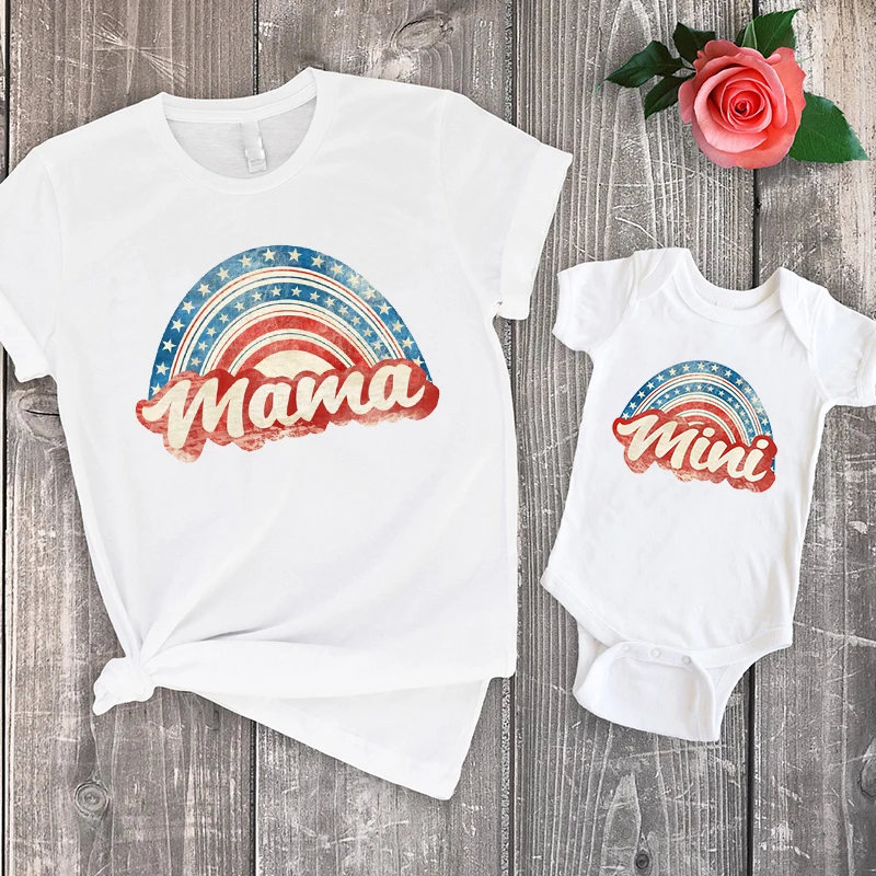 

Mommy and Me 4th of July Tshirt Mama Shirts Fourth of July Matching Tees Patriotic Mommy and Me Shirt 4th of July Outfit m