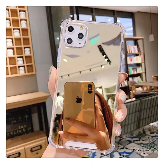 

Clear Makeup Mirror TPU Case For i phone XS MAX XR 13 12 11Pro MAX Shockproof Cover For iphon 7 8 6plus 11 PRO Phone Case