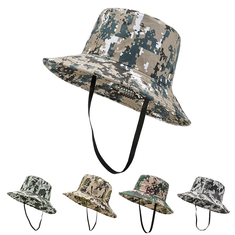 

Summer hat camouflage Big Brim Sun Visor outdoor mountaineering sun visor men cycling tour fisherman hat men