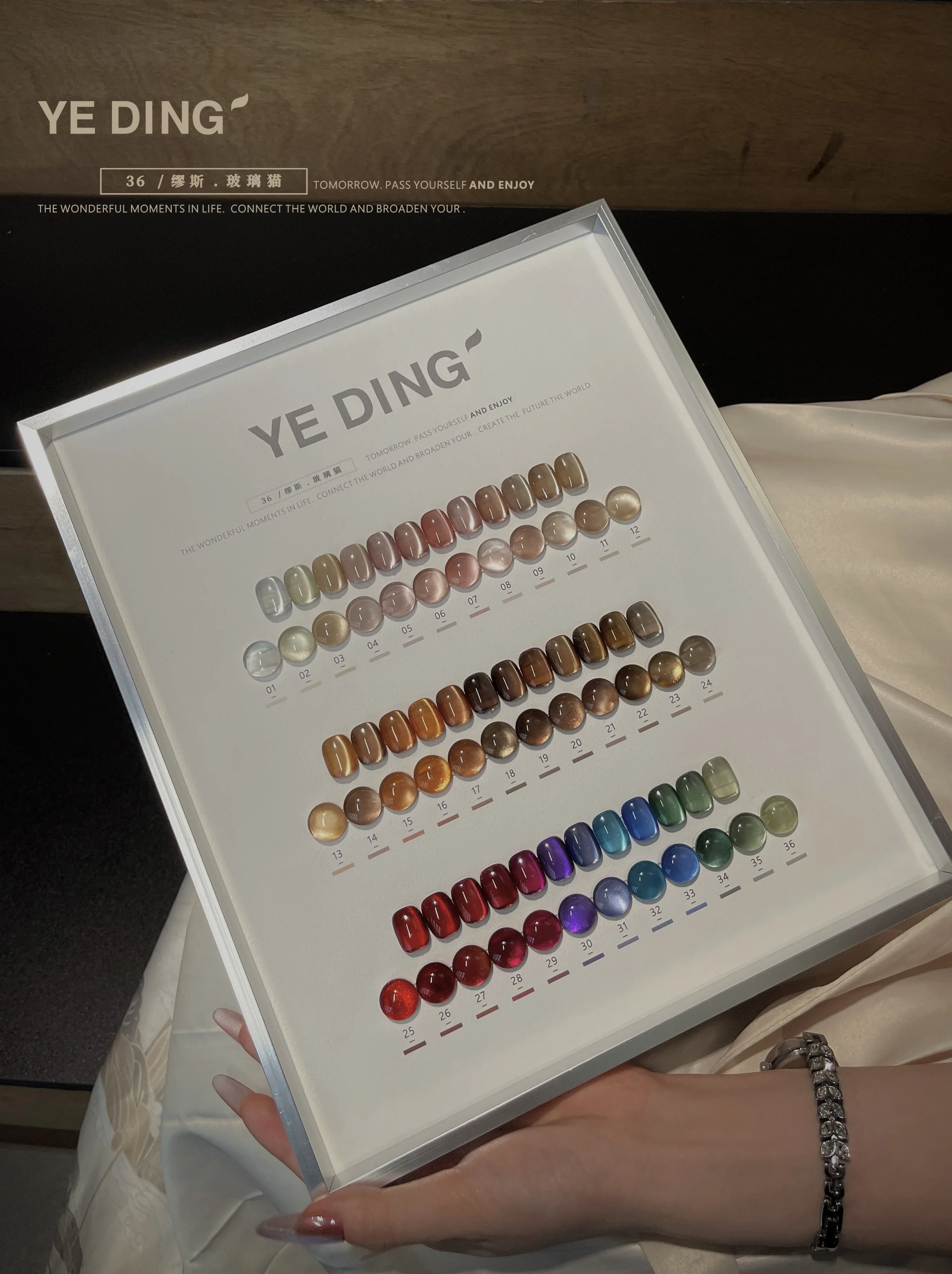 Яркий набор для дизайна ногтей YEDING 36 цветов в салоне новинка 2024 профессиональная