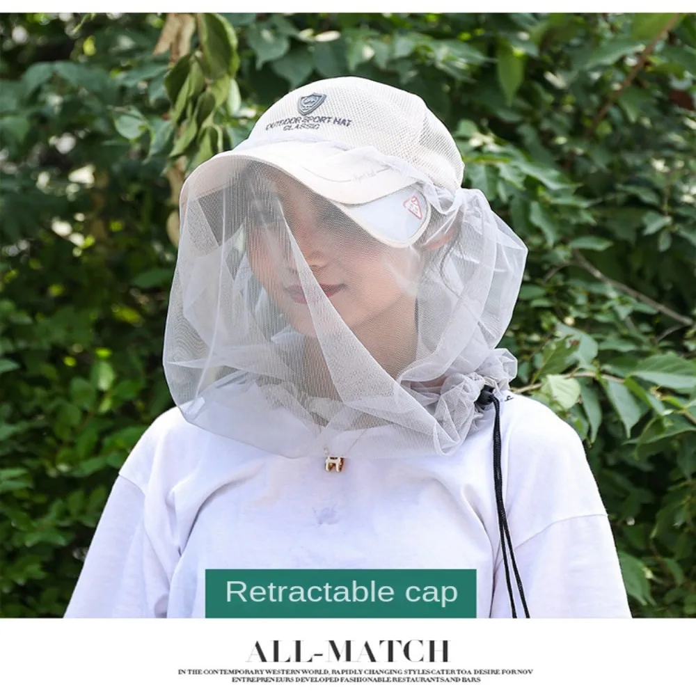 Сетчатая шляпа для защиты лица от насекомых и пчелок