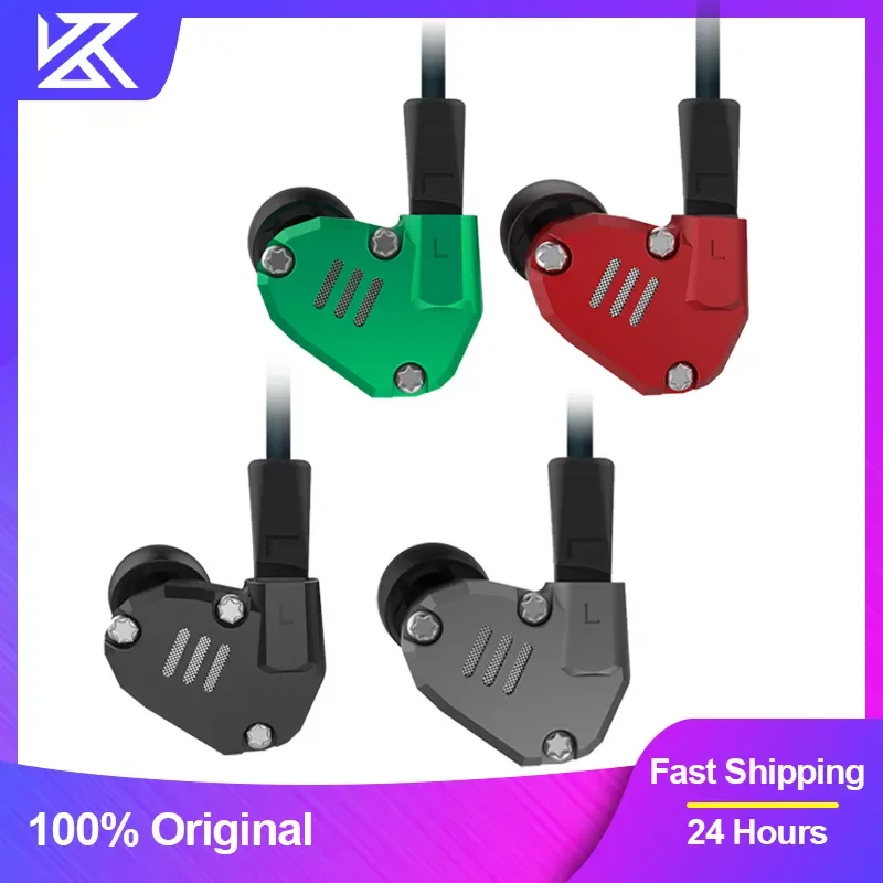 

KZ ZS6 8 Drivers Earphones 2DD+2BA Hybrid Technology In Ear Monitors HIFI Stereo Sport Gaming Headset Noise Cancelling Earbuds