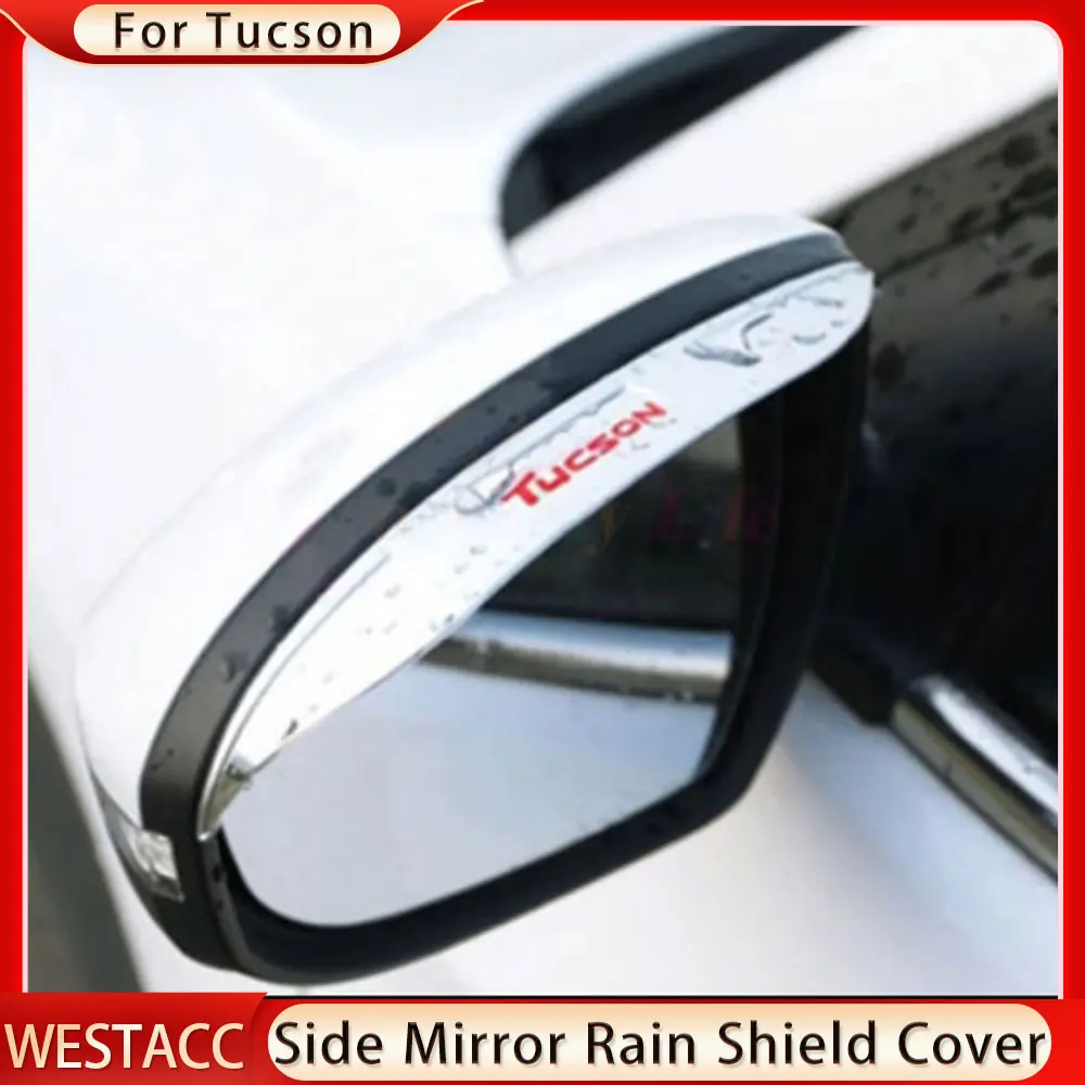 

Автомобильное зеркало заднего вида из АБС-пластика защита от дождя чехол для Hyundai Tucson 2015 - 2019 наклейка на зеркало заднего вида козырек аксесс...