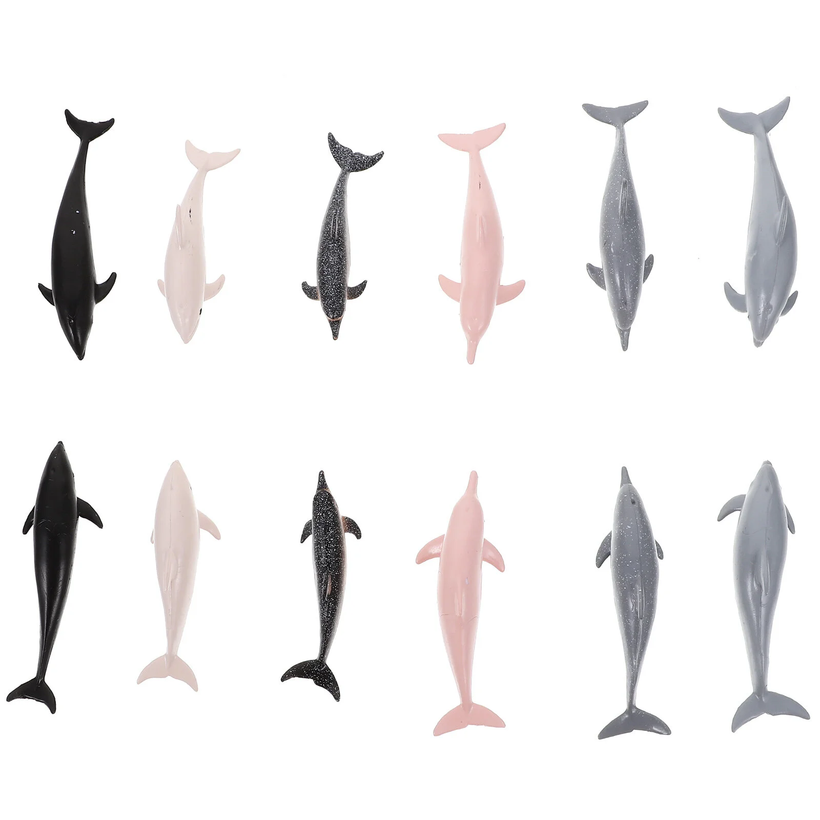 

12 Pcs Animal Mini Dolphin Figurine Model Sea Decor Desktop Artificial Small Decoration Simulated Plastic Statue Child Ocean