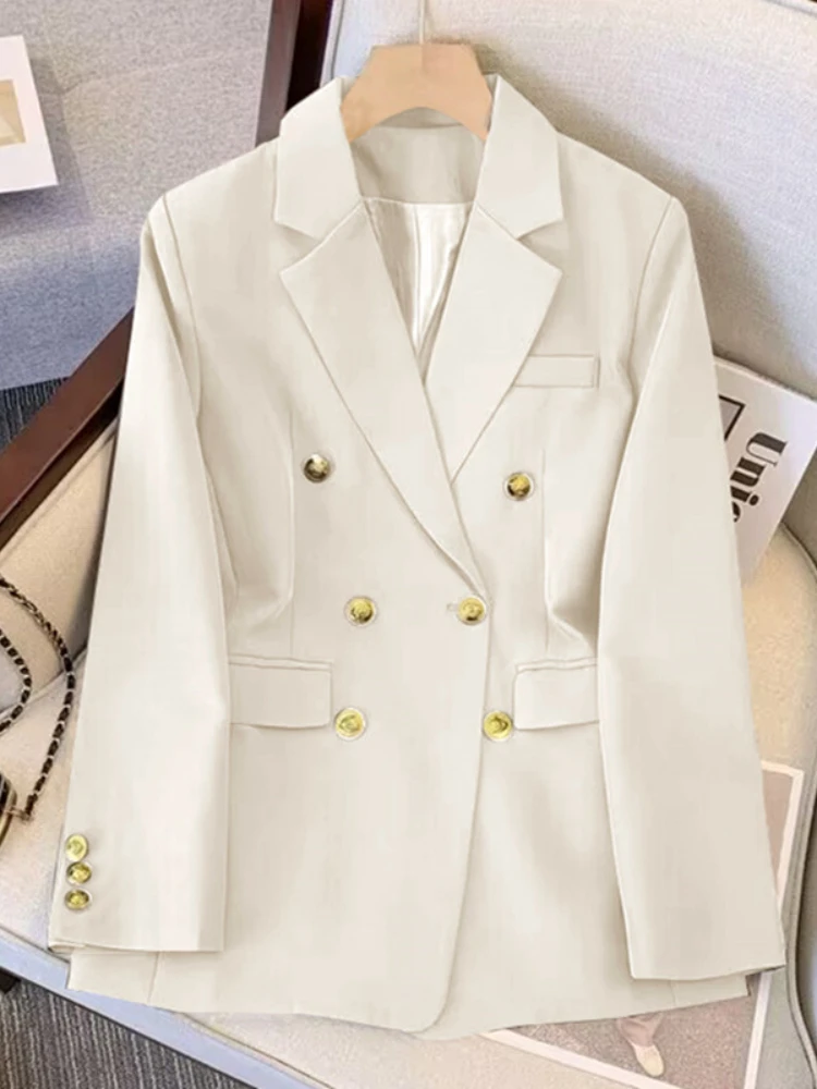Women Coat Korean Fashion Loose Leisure Autumn Small Blazer Women's Versatile Solid Color Suit Top Female Jacket Commuting