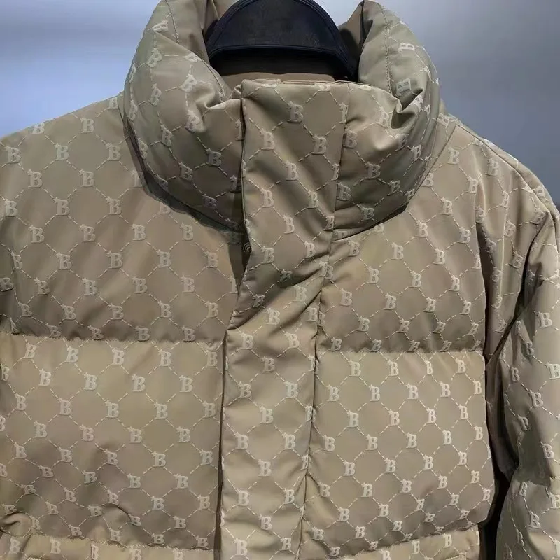 New Winter Fashion Brand Standing Collar Thick Down Jacket Men's Coat Casual Bread Jacket Men Jacket  Down Jacket Men
