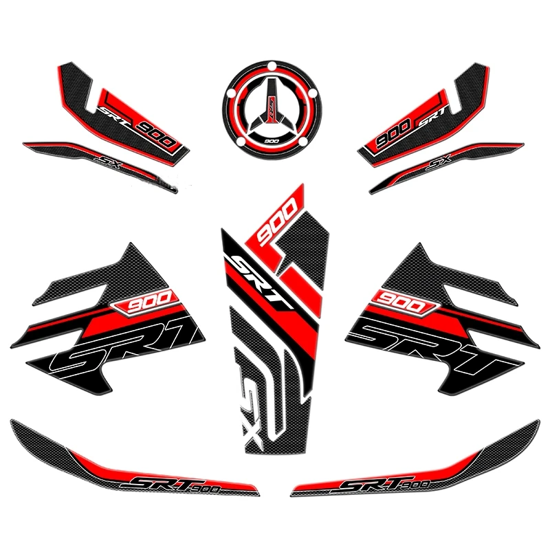 Для QJMOTOR SRT 900SX наклейка на обтекатель кузова мотоцикла, накладки на бак, газовая наколенница, тяговая наклейка, протектор