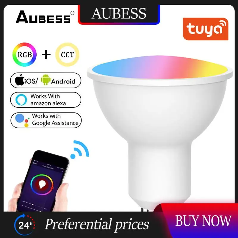 

2/3/5 шт., светодиодная лампа Rgb Gu10 с регулируемой яркостью, 4 Вт
